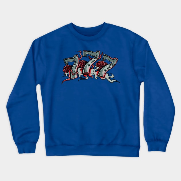 777 Crewneck Sweatshirt by SerialWordAbuser